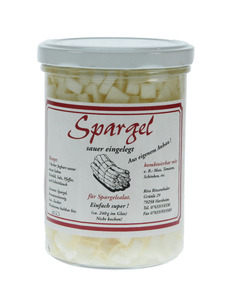 Spargel in Stückchen