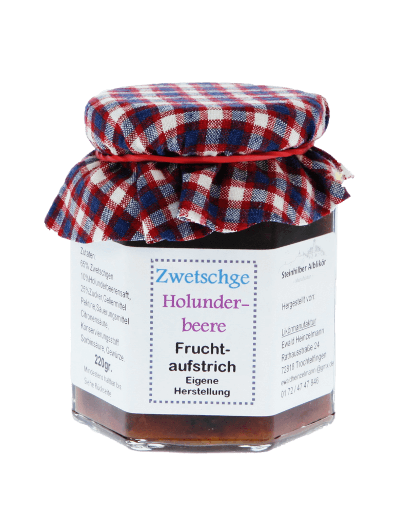 Zwetschgen-Holunderbeeren Fruchtaufstrich 220 Gramm